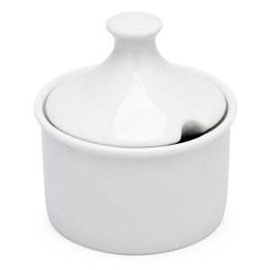 Açucareiro de porcelana com tampa 250 ml