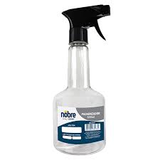 PULVERIZADOR DE PLÁSTICO TRANSPARENTE NOBRE 500ml