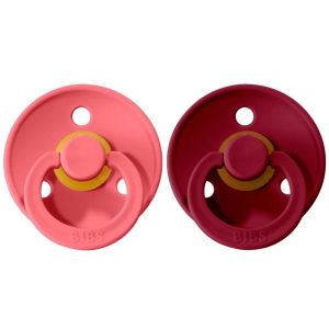 2 Chuchas Bibs Colours Coral/Ruby