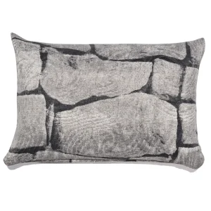Peso de Porta Decorativo Almofada 1Kg Estampa Muro de Pedras