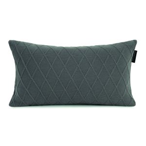 Almofada em Tricot Decor Amara Cinza 30cm x 50cm