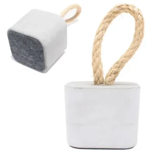 Peso de Porta de Concreto Cubo — Kit com 2 Peças