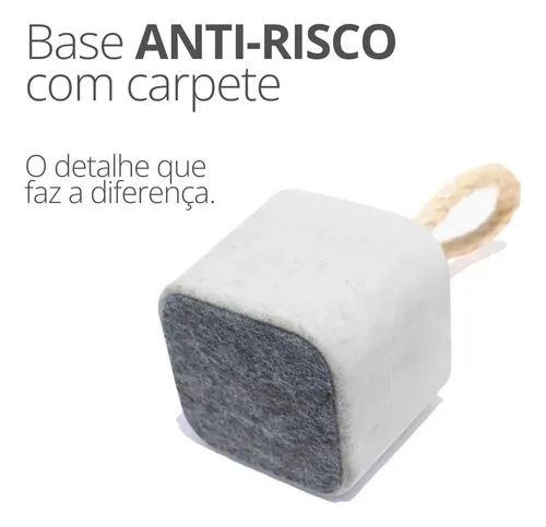 Calço de Porta em Concreto Cinza — Kit com 4 Peças Aleta - Image 6