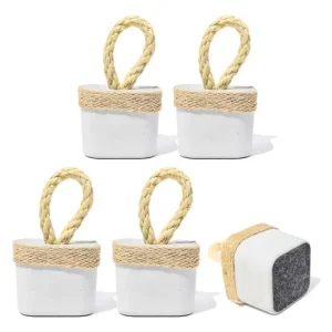 Peso de Porta de Concreto Quadrado Aleta — Kit com 5 peças