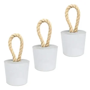 Peso de Porta de Cimento — Kit com 3 Peças Redondas Artesanais
