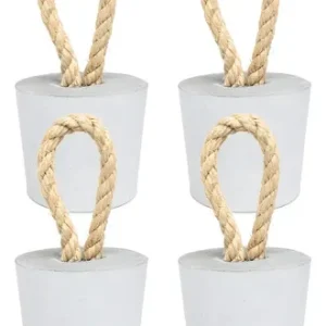 Peso de Porta de Concreto Redondo Fosco — Kit com 4 Peças