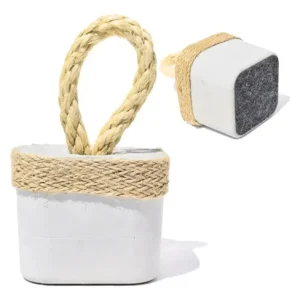 Peso de Porta de Concreto Cubo Artesanal — Kit com 2