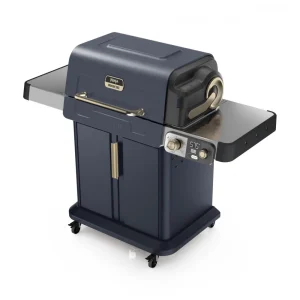 Grill Ninja PG301BL FlexFlame Azul 5 em 1 Defumador 3 Queimadores Tecnologia Woodfire 120V