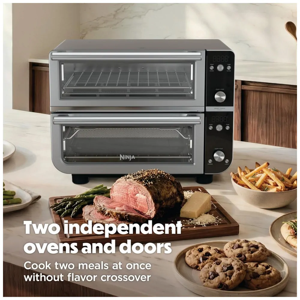 Forno de Bancada Ninja DCT801 Pro XL Zona Dupla 12 em 1 Aço Inox 120V - Image 3