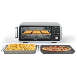 Forno de Bancada Ninja SP201 Air Fryer 8 em 1 Prata Compartimento XL 1800W 120V