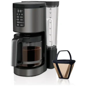 Cafeteira Elétrica Programável 14 Xícaras com Jarra de Vidro e Temporizador, 110V Ninja DCM201BK, Preta