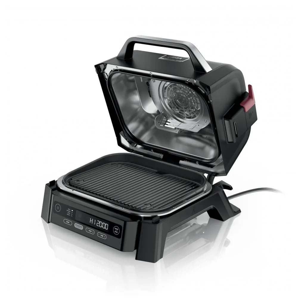 Grill Ninja OG301 Woodfire 4 em 1 Defumador Elétrico Externo Air Fryer 120V