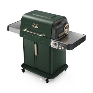 Grill Ninja FlexFlame PG301GN 5 em 1 Verde Defumador Elétrico e Gás 3 Queimadores
