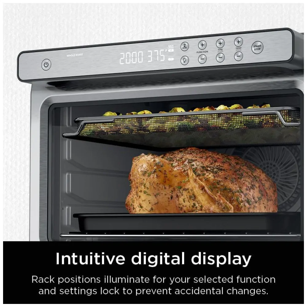 Forno Elétrico de Bancada Digital 10 em 1 com Função Air Fryer, Aço Inoxidável, 110V 1800W, Ninja Prestige Smart XL DT501 - Image 6