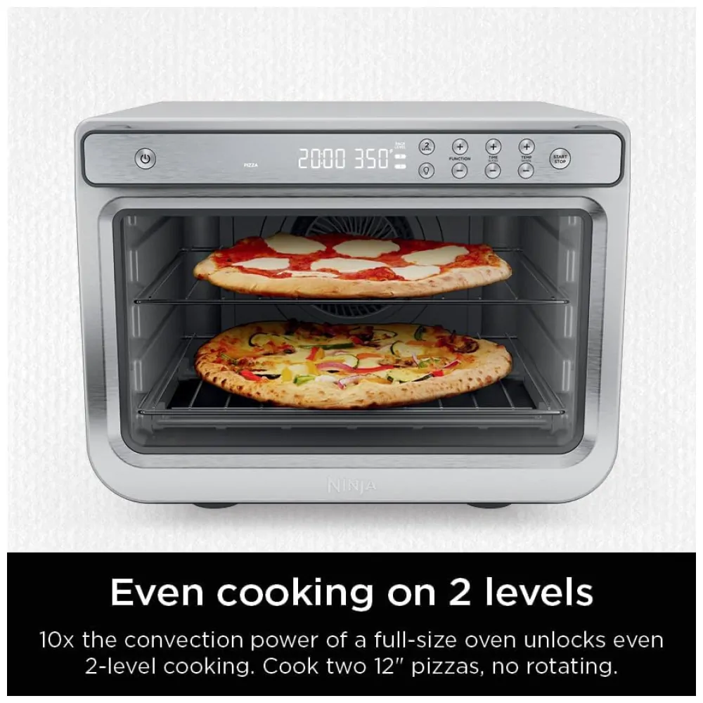 Forno Elétrico de Bancada Digital 10 em 1 com Função Air Fryer, Aço Inoxidável, 110V 1800W, Ninja Prestige Smart XL DT501 - Image 8