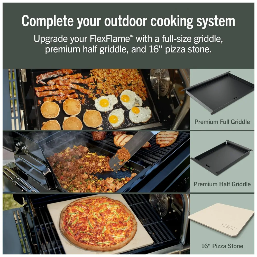 Grill Ninja FlexFlame PG305 ProConnect Sistema Inteligente 5 em 1 Preto Dourado 120V - Image 4