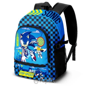 Mochila Escolar Sonic The Hedgehog Go Fight 3.0 41cm