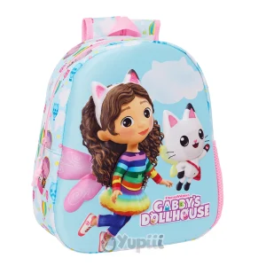 Mochila 3D Pré-escolar Gabby’s Dollhouse 33cm