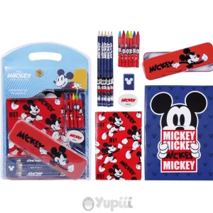 Set Papelaria Escolar Mickey 16 peças