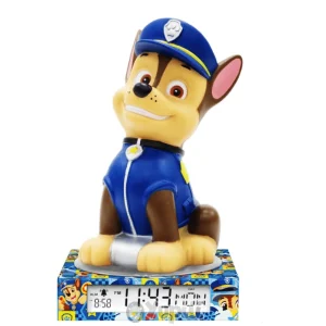 Candeeiro 3D com despertador Patrulha Pata – Chase