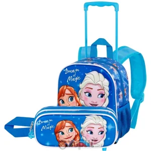 Conjunto Pré-Escolar Trolley e Estojo 3D Frozen II