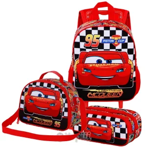 Conjunto Pré-Escolar Cars – Trolley+ Lancheira + Estojo