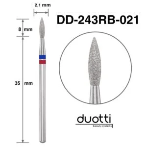 Ponteira Diamantada Duotti – FLAMA DUO (ponta aguda) 2,1 mm