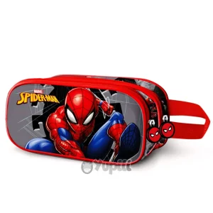 Estojo Duplo Spiderman Symbol 3D Marvel