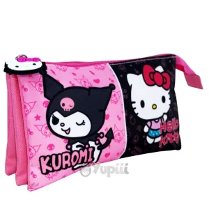 Estojo Triplo Hello Kitty & Kuromi