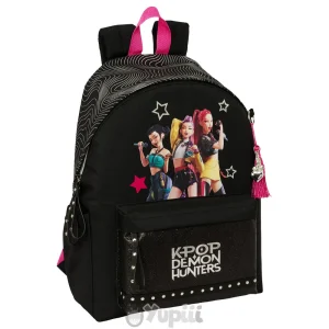 Mochila Escolar Guerreiras K-Pop Demon Hunters Energy 43cm