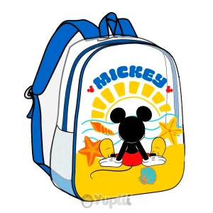 Mochila de Praia Transparente Mickey 31x25x23cm