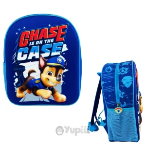 Mochila Pré-Escolar 3D Chase Patrulha Pata 30cm