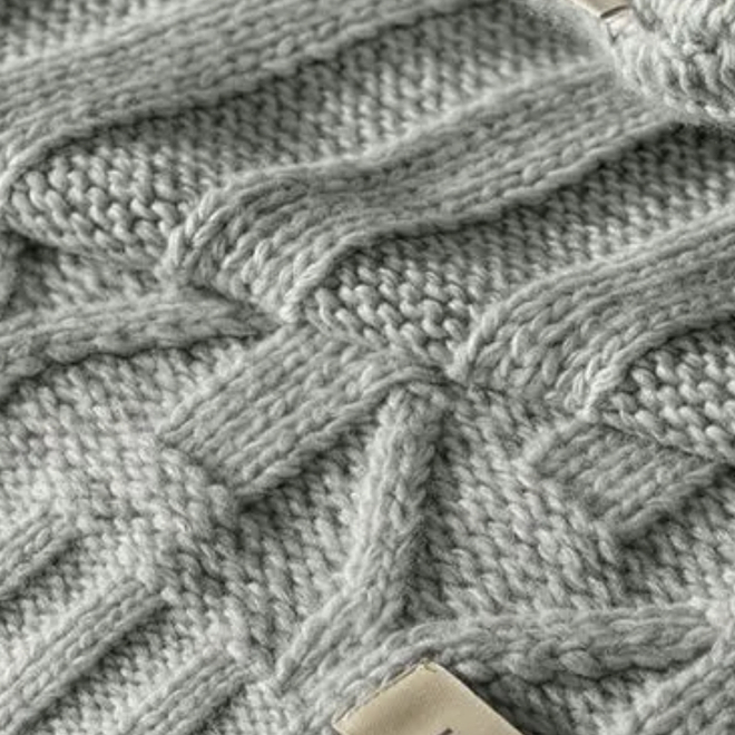 Peseira em Tricot Roman Azul Nevoa - Image 3