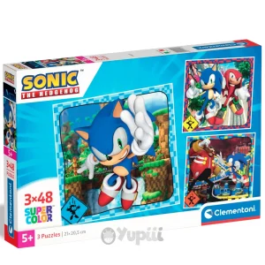 Puzzle Sonic Clementoni Super Color 3×48 5+